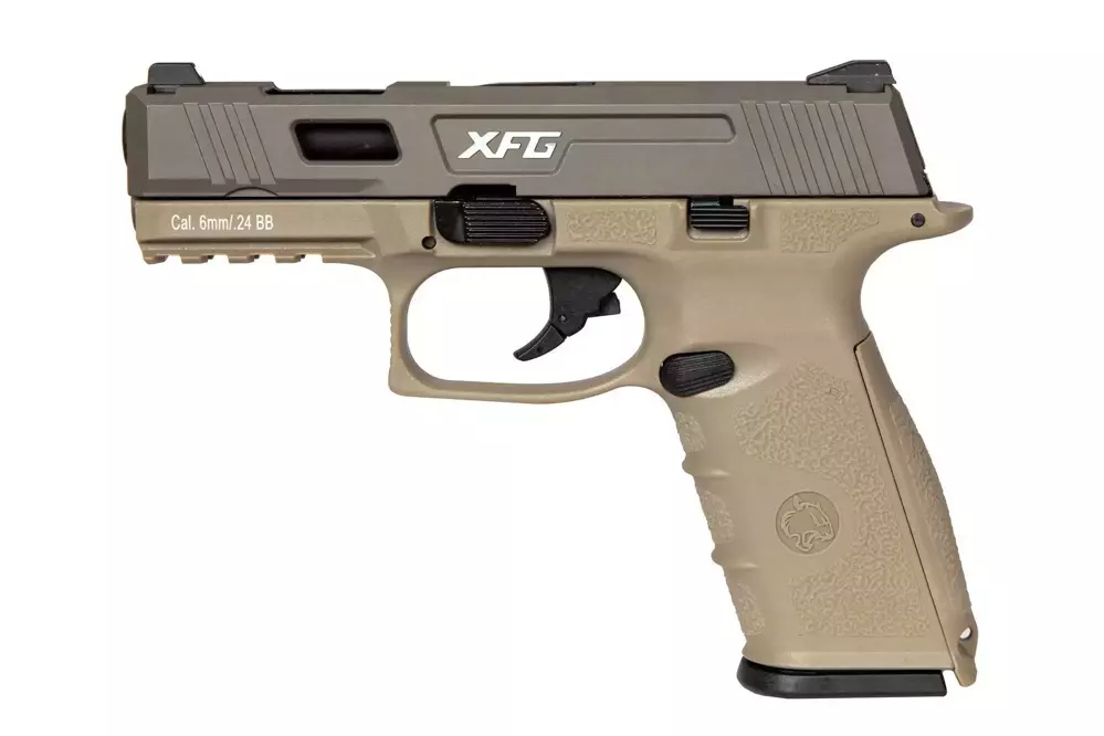 Replika pistoli BLE-XFG - hnědá