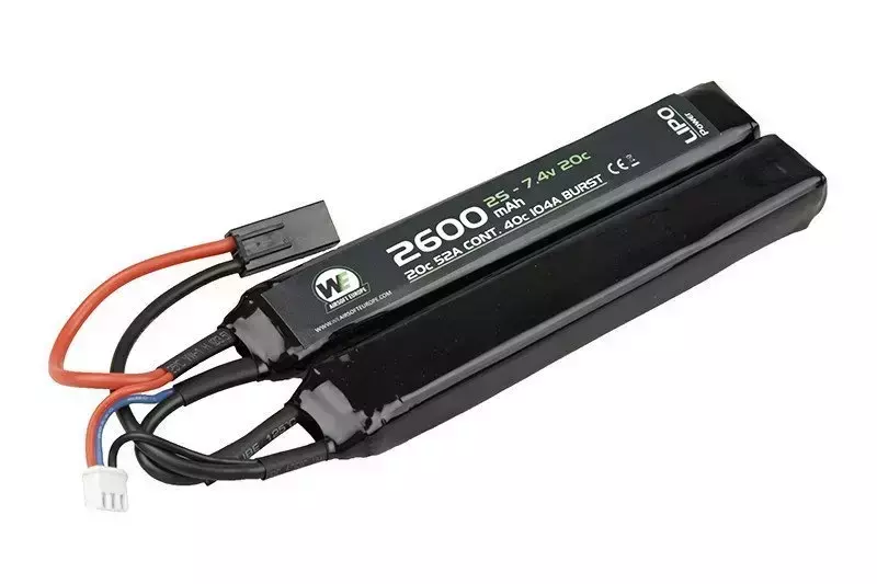 2600mAh 7.4V 20C LiPo battery - 2pcs