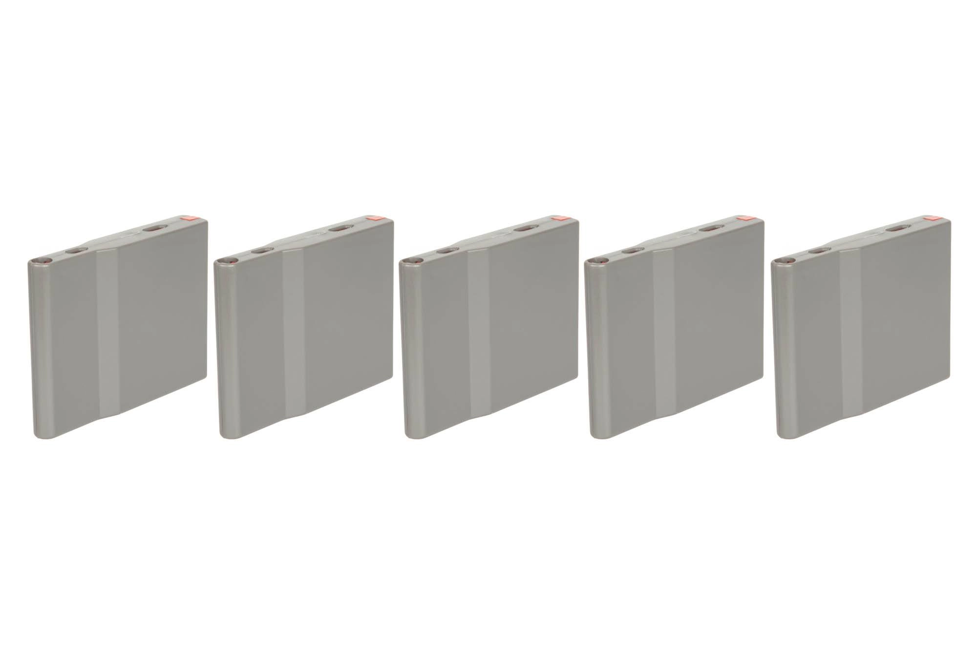 25 BBs polymer magazines for SRS replicas set of 5 - Wolf Grey