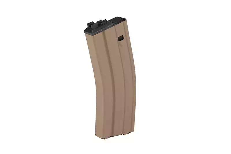 30+2rnds. Real-cap Gas magazine for WE M4/SCAR Open Bolt replica - tan