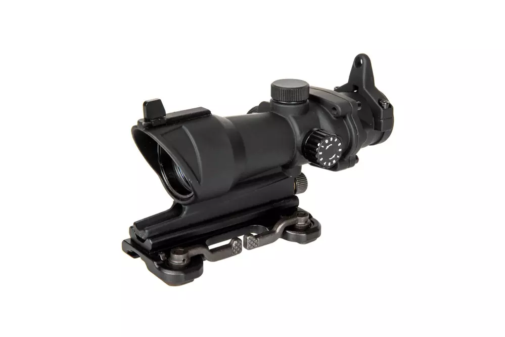 ACOG Style 4x32 Scope Replica with Lighting and QD Mount - Black