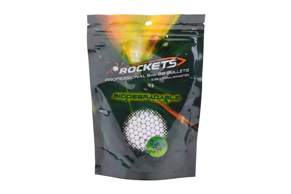 BBs biodegradable 0.25g Rockets Professional 1000 pcs
