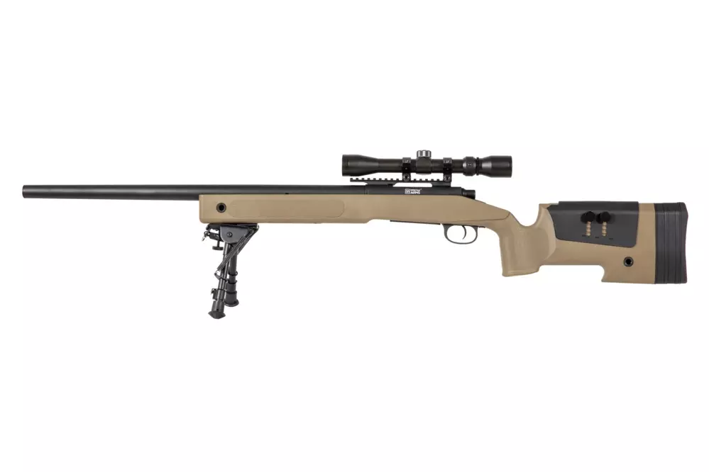 SA-S02 CORE™ Sniper Rifle Replica with Scope and Bipod - Tan