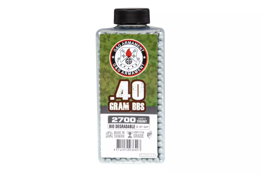 Billes biodegradable 0.40g G&G 2700 pièces