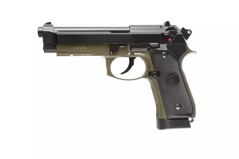 Pistolet airsoft M9A1 (CO2) - vert olive