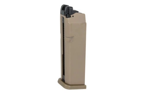 Zelený plynový zásobník 24 kuliček East Crane pro repliky typu Glock 17/18/34 MA011 Flat Dark Earth