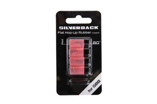 Juego de 4 elásticos Hop-Up Silred dotback 80° tipo GBB (red dotsión de silicona)