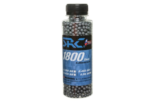 SRC kogels 0,46g flesje 1800 stuks Grijs