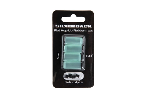 Juego de 4 elásticos Hop-Up Silred dotback 60° SRS/TAC-41 (red dotsión de silicona)