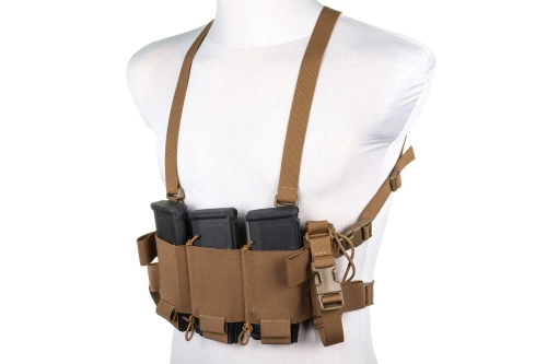 Minimalistyczna kamizelka typu Chest Rig Wosport VE-108 Coyote Brown