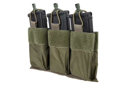 Drievoudig tactisch inzetstuk voor 7.62mm magazijnen Wosport Ranger Groen