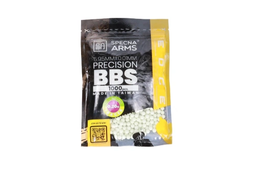 airsoft 0.20g Specna Arms EDGE ULTRA™ BIO Balas trazadoras de precisión 1000 piezas Verde