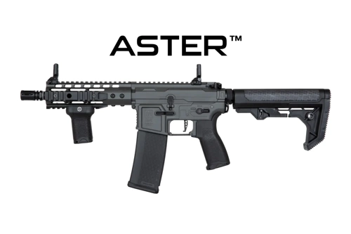 Replika karabinka SA-E12 EDGE 2.0™ GATE ASTER Gray - New receiver/Light Ops Stock