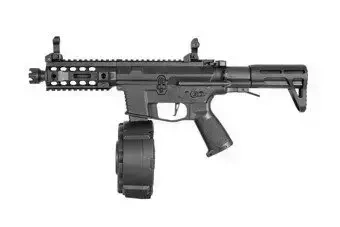 PX9 submachine gun replica (+ DRUM magazine) - black