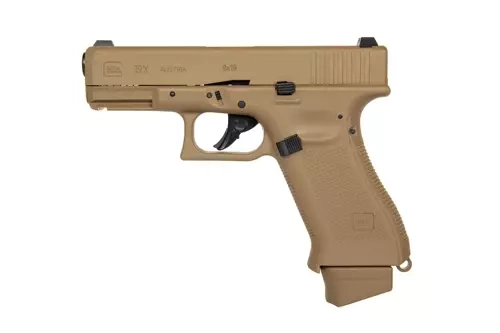 GBB Glock 19X CO2 pistool replica - coyote