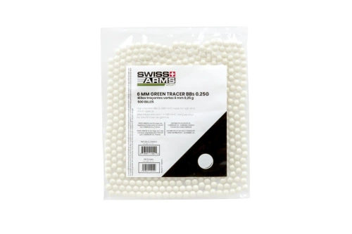 Tracer Swiss Arms balls 0.25g 500 pcs. vert