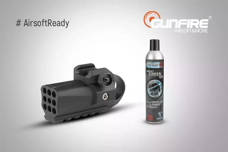 Zestaw #AirsoftReady - mini granatnik + gaz