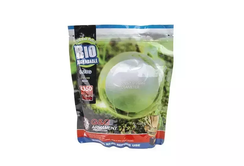 Bolas biodegradables 0.23g G&G 4350 uds